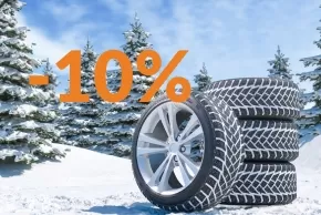 Скидка 10% на зимние шины